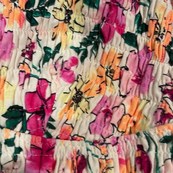 FREE PEOPLE STRAPPY BRALETTE CROP TOP SHIRRED - Picture 5 of 5